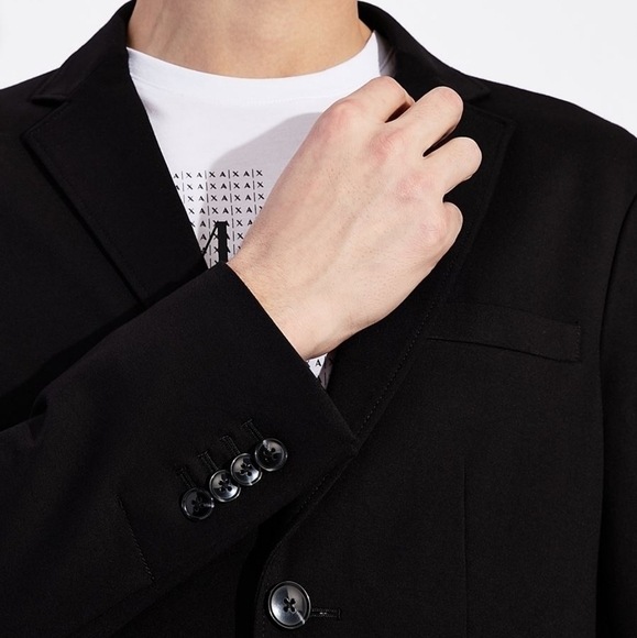 Armani Exchange stretch Slim-Fit Blazer - Picture 3 of 12